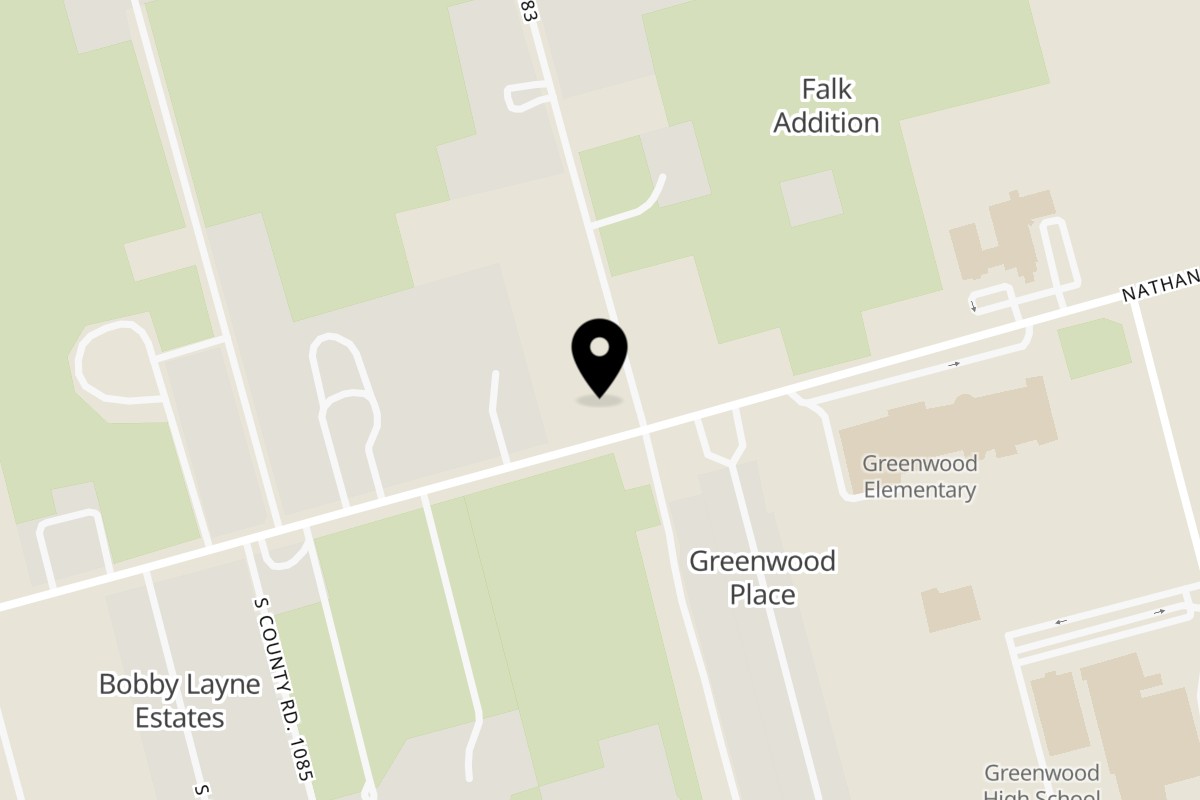 Map showing the location of Chill n' Vibe on 10605 Farm to Market 307 in Midland